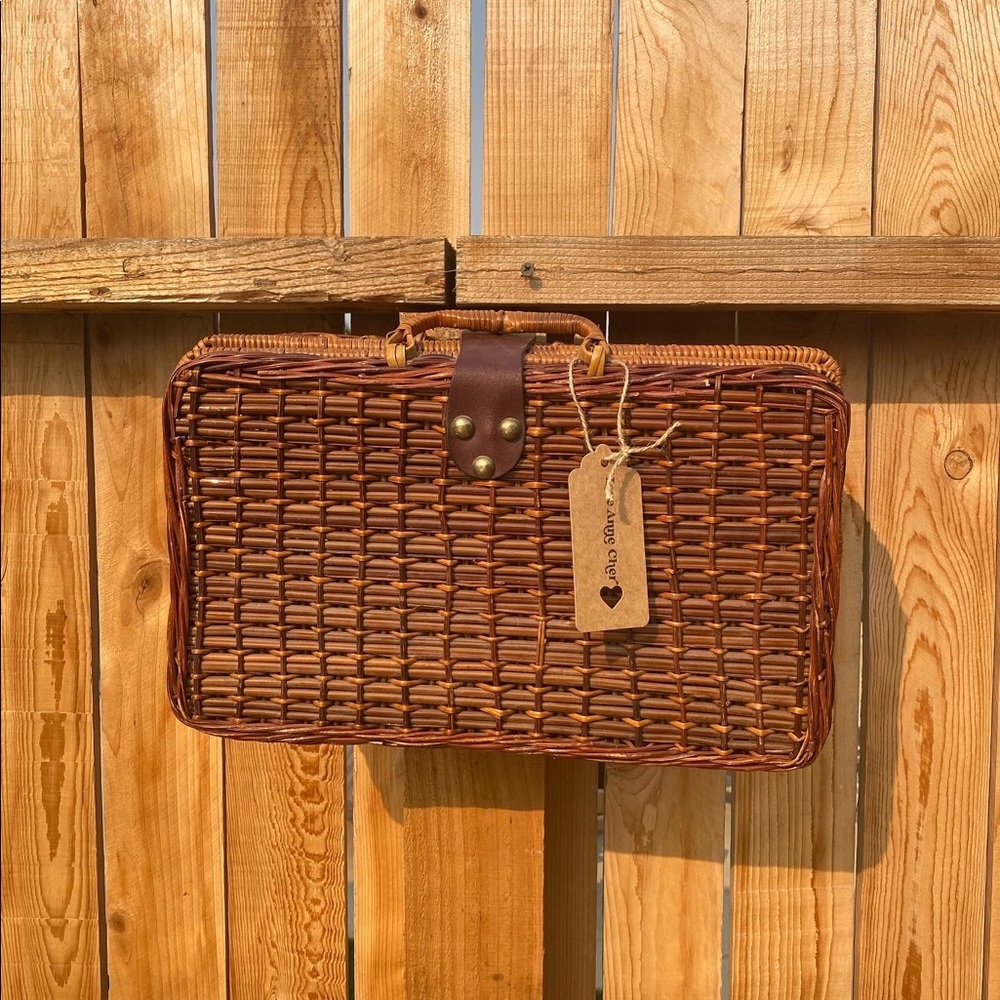 *SOLD* Wicker Sewing Basket/Small Storage